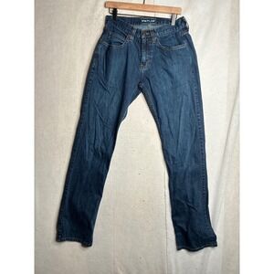 Pintlar‎ Mens Relaxed Boot Cut Jeans Dark Wash Denim 30x36 93-AJ-MSKH
